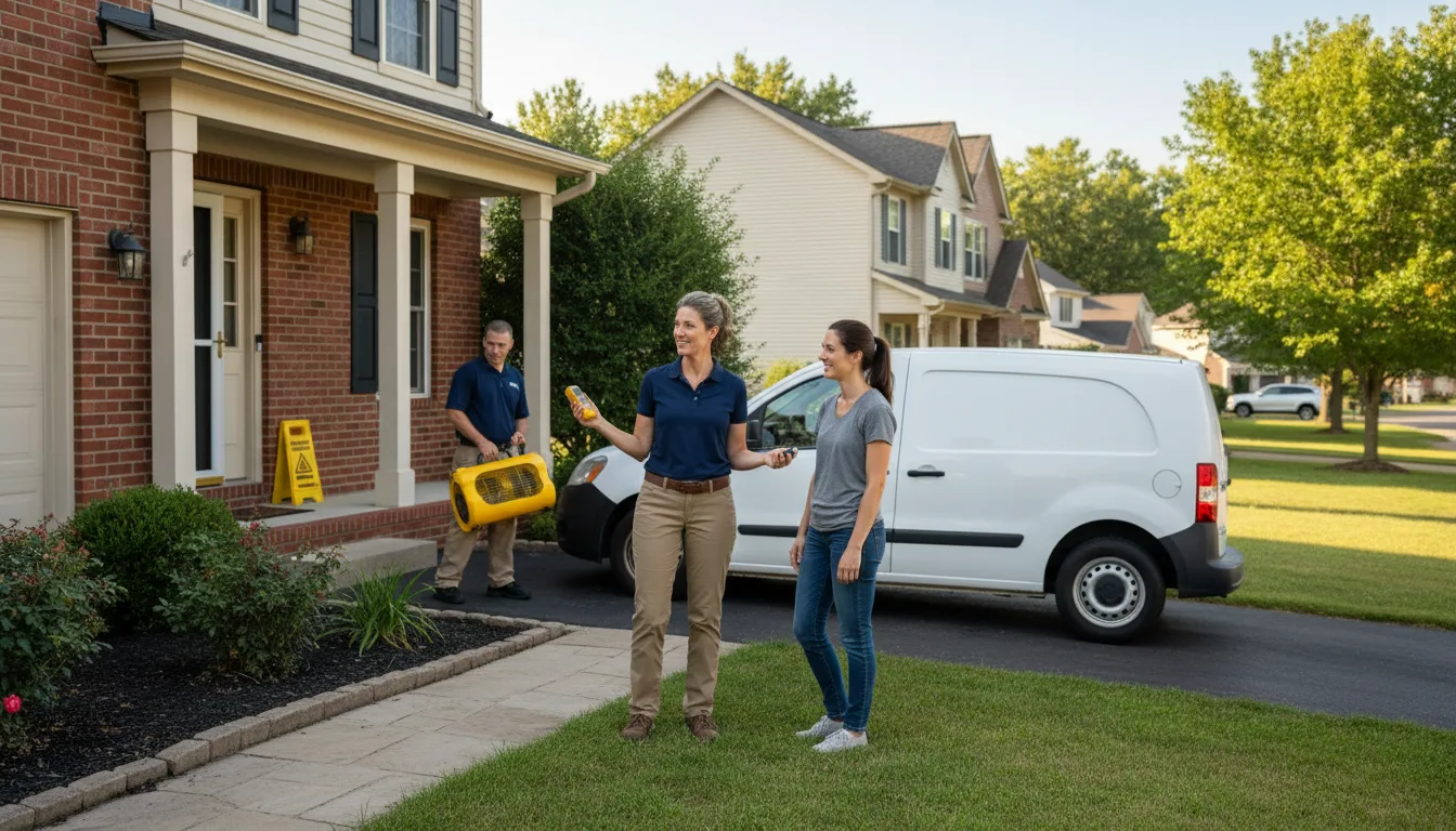Residential water damage restoration in Wernersville, PA